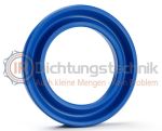 Nutring  3,0 x 9,0 x 4,5 mm PU blau symmetrisch