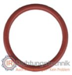 IR Dichtungstechnik - O-Ring 2,0 x 0,75 mm Silikon 60 +/- 5 Shore A rot/red