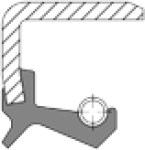 Radial-Wellendichtring DIN 3760 - BS 40,0 x 55,0 x 7,0 NBR
