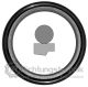 Stangendichtung RS-11 26,0 x 33,3 x 3,2 mm PTFE-Bronze mit O-Ring 28,24 x 2,62 mm BS122 NBR 70 +/- 5 Shore A schwarz/black